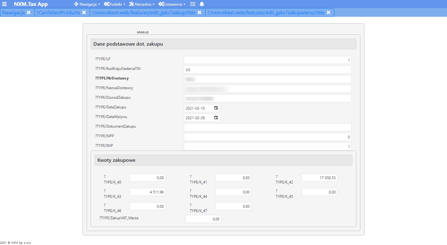NxmTax_Jpk-V7_FakturaZakupKlient1EdytOKNO